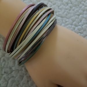 Multi Strap Leather Bracelet